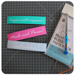 DIY / Freebie ✪ Kühlschrank-Motivations-Magnete