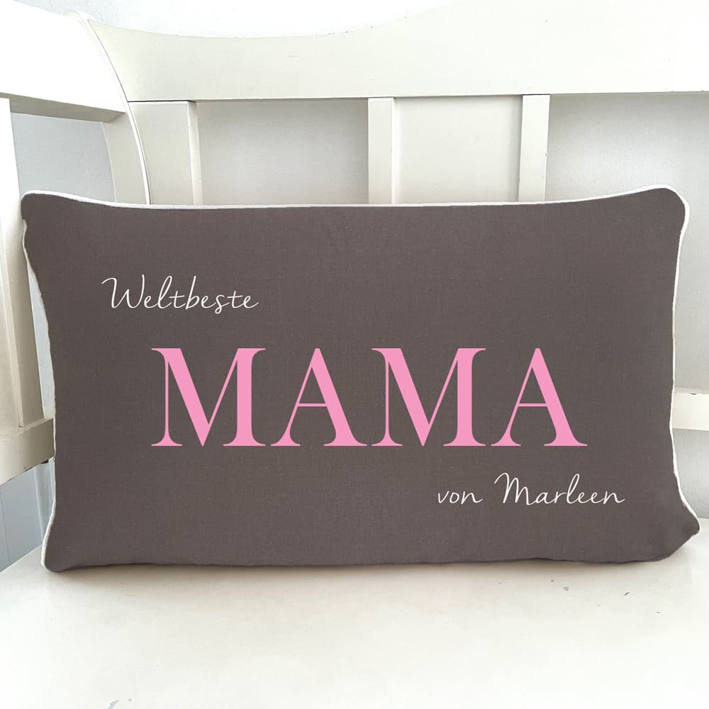 personalisiertes Kissen für die Mama