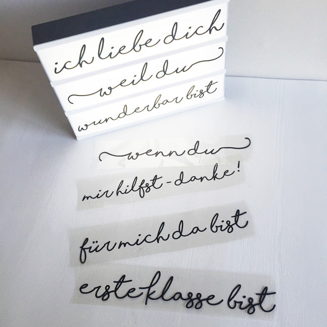 Lightbox-Liebesbotschaft ✪ endlich mehr Text und mehr Möglichkeiten (DIY & Printable)