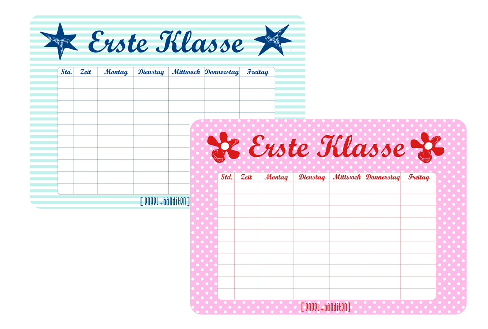 Freebie ✪ Stundenpläne (einfach runterladen und ausdrucken)