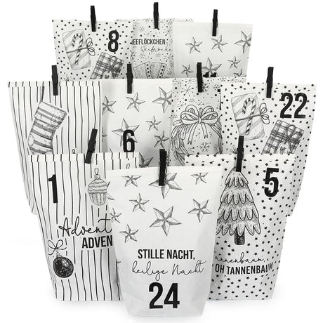 adventskalender-tueten-schwarz-weiss