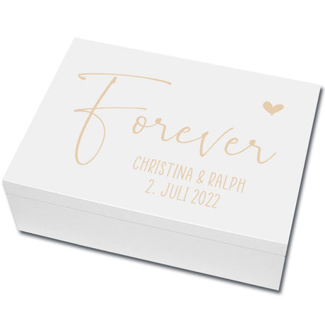 erinnerungsbox-geschenk-zur-hochzeit-forever-weiss