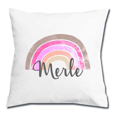 kissen-mit-namen-regenbogen-rosa