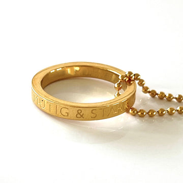 Ring mit Gravur Mutig und stark