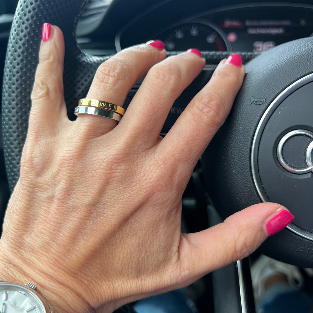 Tragebild Ring mit Spruch