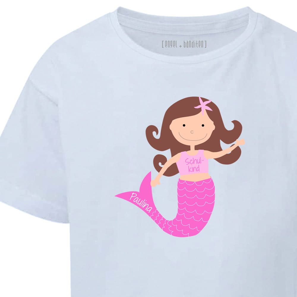 schulkind-t-shirt meerjungfrau