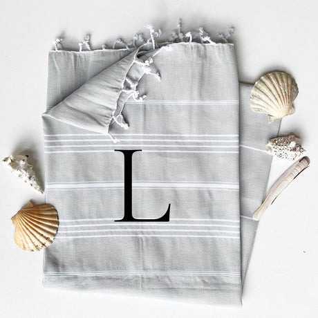 strandtuch mit monogramm