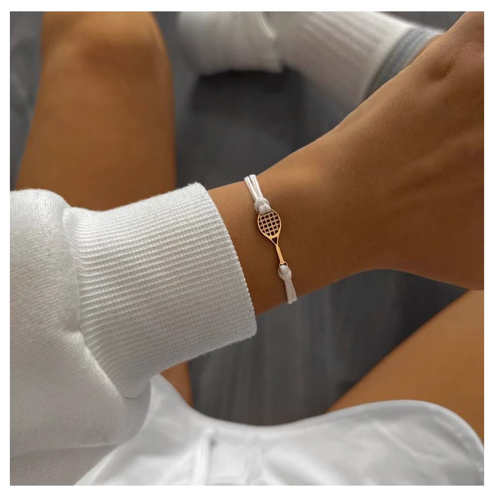 tennis-armband-rosegold angezogen