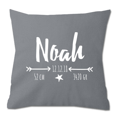 baby-kissen mit pfeil im boho-stil