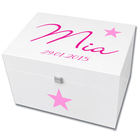 große Erinnerungsbox für Babys, personalisiert
