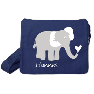 kindergartentasche mit elefanten-motiv