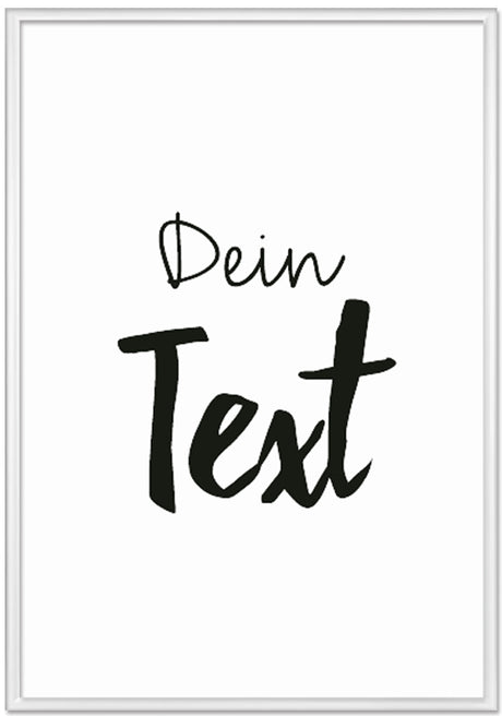 poster mit wunschtext