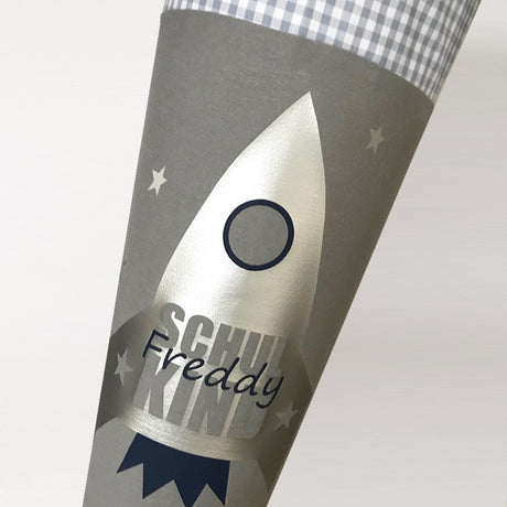 Schultüte Junge Rakete Weltraum
