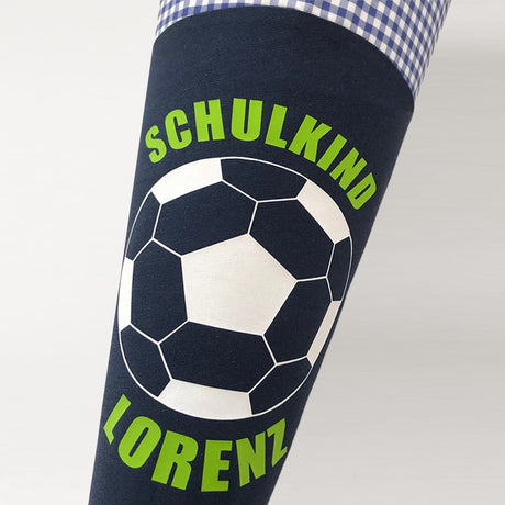 FUSSBALL Schultüte aus Stoff mit Namen