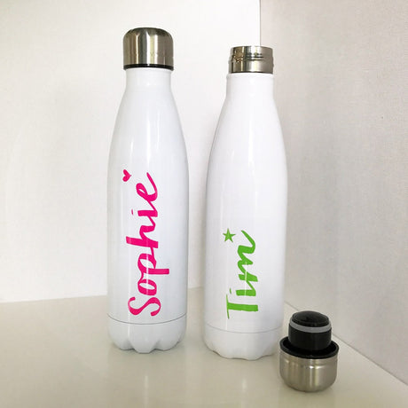 trinkflasche mit namen isolierflasche
